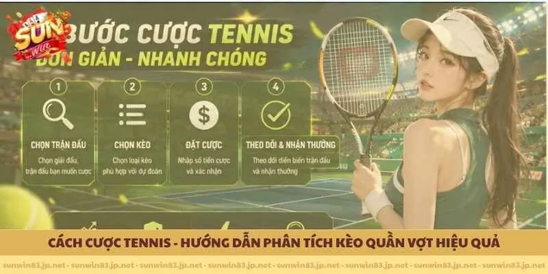 Cách cược tennis - Hướng dẫn phân tích kèo quần vợt hiệu quả